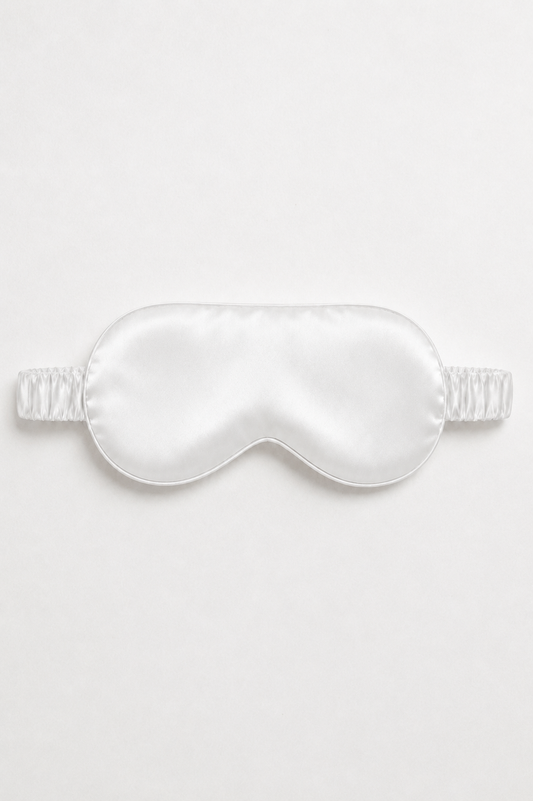 100% Mulberry Silk Sleep Mask - Ivory