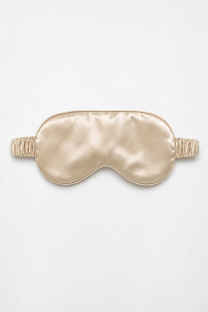 100% Mulberry Silk Sleep Mask - Champagne