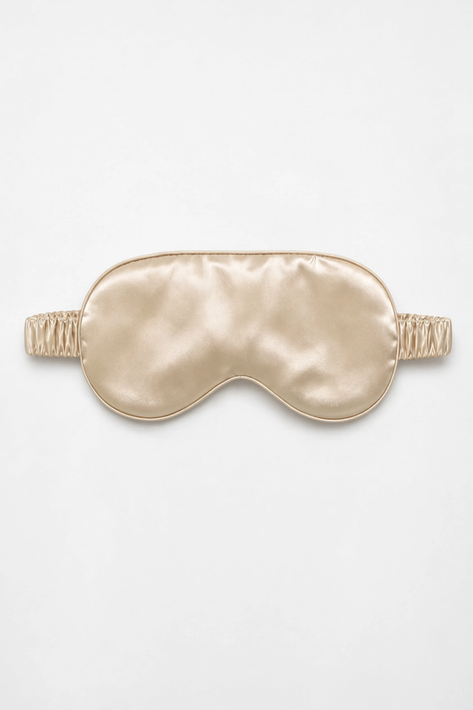 100% Mulberry Silk Sleep Mask - Champagne