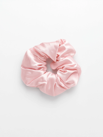 100% Mulberry Silk Scrunchie - Pink